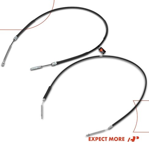 A-Premium Rear Driver and Passenger Side Parking Brake Cable Assembly Compatible with Chevrolet & GMC Models: S10 1998-1999/2002-2003, Sonoma 1998-1999/2002-2003, 2-PC Set - Replace# 15724595 in Saudi Arabia