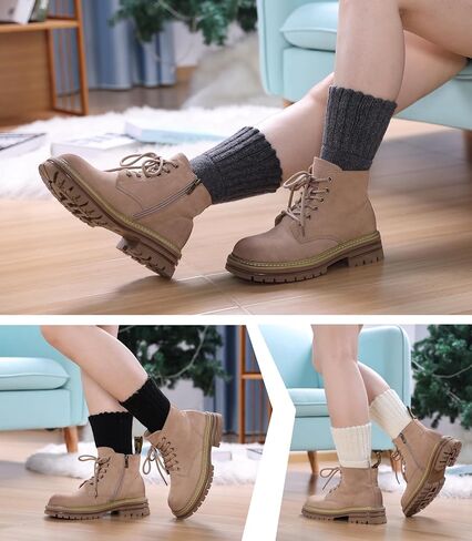 SDBING Boot Socks for Women Winter Warm Soft Cozy Thick Thermal Hiking Crew Socks Gift 3 Pairs in Saudi Arabia