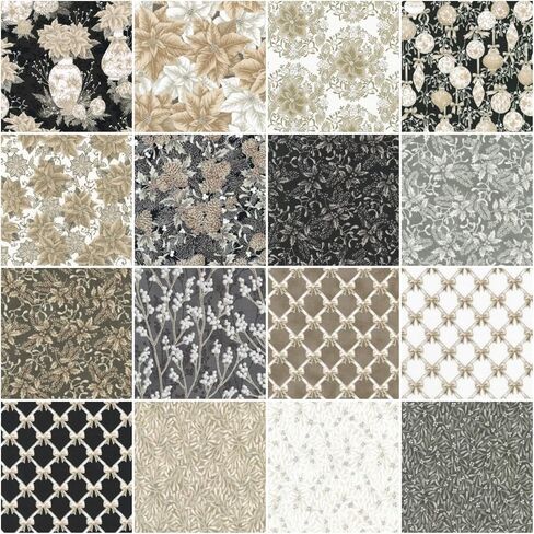 شريط لاصق من Holiday Flourish Festive Finery Taupe Roll Up 40 شريط مقاس 2.5 بوصة روبرت كوفمان RU-1267-40، متنوع in Saudi Arabia
