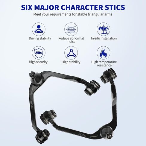 LCWRGS 2WD Front Upper Control Arms Compatible with 97-02 Ford Expedition, 97-03 F-150, 97-99 F-250, 98-02 Lincoln Navigator, Suspension Kit Lower Ball Joints Tie Rods Sway Bar Pitman Idler Arm -12pc in Saudi Arabia