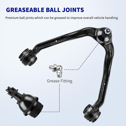 LCWRGS 2WD Front Upper Control Arms Compatible with 97-02 Ford Expedition, 97-03 F-150, 97-99 F-250, 98-02 Lincoln Navigator, Suspension Kit Lower Ball Joints Tie Rods Sway Bar Pitman Idler Arm -12pc in Saudi Arabia
