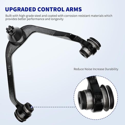 LCWRGS 2WD Front Upper Control Arms Compatible with 97-02 Ford Expedition, 97-03 F-150, 97-99 F-250, 98-02 Lincoln Navigator, Suspension Kit Lower Ball Joints Tie Rods Sway Bar Pitman Idler Arm -12pc in Saudi Arabia