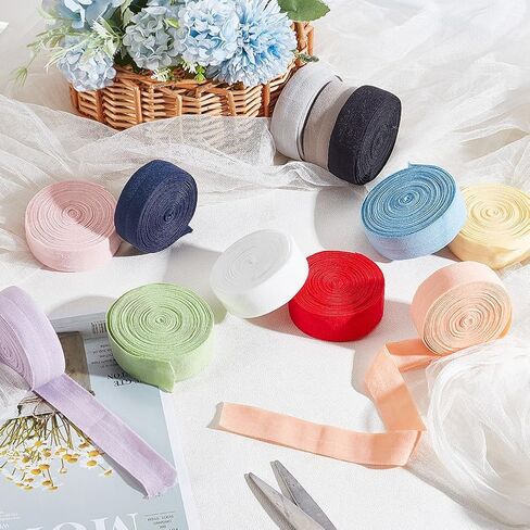 PH PandaHall 65.6 Yards Elastic Tapes 20mm Polyester Binding Tape Stretch Ribbon Tape Bulk Rolls Sewing Elastics for DIY Sewing Seaming Binding Hemming Piping Quilting Projects 12 Color in Saudi Arabia
