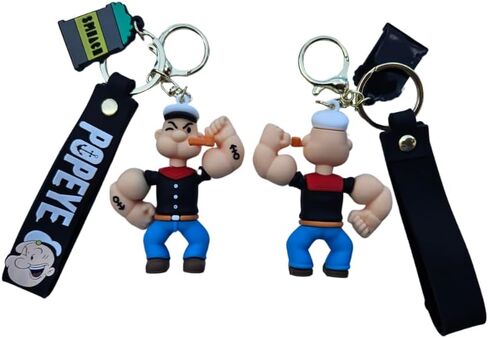 Popeye Keychain, Kids Keychain, Keychain for gift, Bag Pendant, car decoration, Various in Saudi Arabia