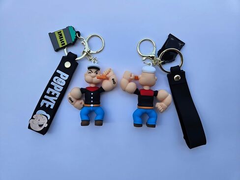 Popeye Keychain, Kids Keychain, Keychain for gift, Bag Pendant, car decoration, Various in Saudi Arabia