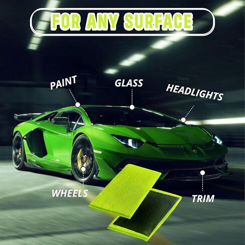 2 Pack Clay Mitt for Car Detailing Car Wash Mitt | Clay Bars Auto Detailing | Clay Bar Alternative for Car Detailing | Clay Towel Auto Detailing | Wash Mitts for Car Washing | Scratch-Free for Paint in Saudi Arabia