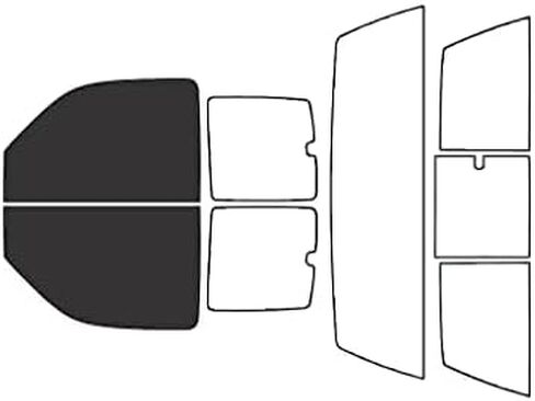 Rvinyl Window Tint Kit Compatible with Chevrolet Silverado 2000-2006 (2 Door) - Complete Precut Kit - 20% in Kuwait