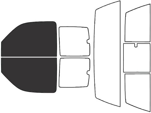 Rvinyl Window Tint Kit Compatible with Chevrolet Silverado 2000-2006 (2 Door) - Complete Precut Kit - 20% in Kuwait