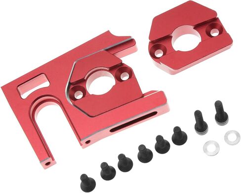 حامل المحرك ولوحات المحرك سبائك الشب التي تنطبق على محرك سلسلة 40 42 49 56 58 لـ 1/5 Arrma Kraton 8S Outcast 8S BLX ARA320591 ARA320603 ARA320482 أجزاء الترقية (أحمر) in Kuwait