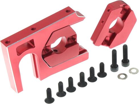 حامل المحرك ولوحات المحرك سبائك الشب التي تنطبق على محرك سلسلة 40 42 49 56 58 لـ 1/5 Arrma Kraton 8S Outcast 8S BLX ARA320591 ARA320603 ARA320482 أجزاء الترقية (أحمر) in Kuwait