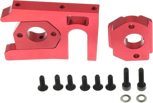 حامل المحرك ولوحات المحرك سبائك الشب التي تنطبق على محرك سلسلة 40 42 49 56 58 لـ 1/5 Arrma Kraton 8S Outcast 8S BLX ARA320591 ARA320603 ARA320482 أجزاء الترقية (أحمر) in Kuwait