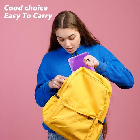 2Pcs Expandable File Folder Organizer 13 Pockets Receipt Holder Organizer, Portable File Folder Organizer 7 x 4Inch Expandable File Folder for Home College School Office Supplies(Blue + Purple) in Saudi Arabia
