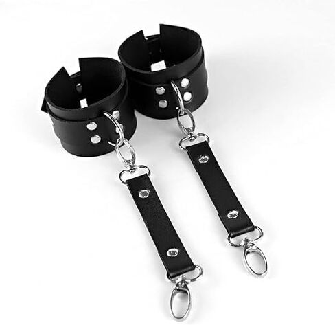 Waist Belt Leg Garters with hancuffs Leather Body Belt Suspenders Lingerie Gothic Belts Sets with Handcuffs in Saudi Arabia