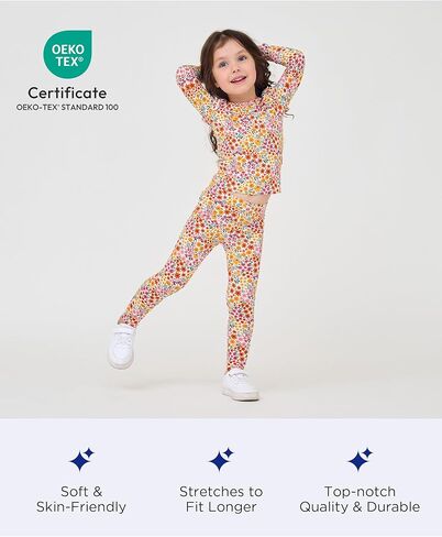 Bamboo Viscose Toddler Girl Pajamas Ruffled Long Sleeve Kid Girls Lounge Set in Kuwait