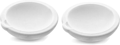 2pcs Ceramic Quartz Crucible Bowl Dish Cup Furnace Melting Casting Refining Gold Silver (250g) in Saudi Arabia
