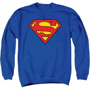 Popfunk Classic Superman Classic Logo Adult Sweatshirt & Stickers