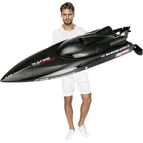 SOWOFA Laggest RC Speed Boat 2.4G 4WD 55KM/H Remote Control Brushless Watercraft for Hobbies Adult Favor 25.5Inches Feilun FT011