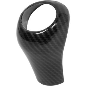 Car Gear Shift Knob Panel Cover Carbon Fiber Pattern Sticker for Mercedes-Benz A/C-Class 2004-2011 Item Replacement