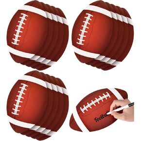15 PCS Football Party Cutout Football Bulletin Board Decorations, Large Football Party Decorations with Glue Point Dots, 11.8 x 7.1 Inch Sports Party Decorations for Sports Theme Classroom Birthday