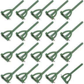 160-Pack Boutonnieres Safety Pins, Plastic Triangle Corsage Pin Buttonhole Flowers Pins for Wedding/Bridegroom Brooch/Party, T Shape Safety Clips Holder [6.5cm, Green]