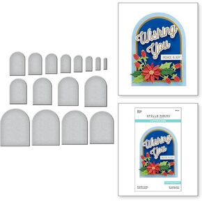 Spellbinders Essential Arches Etched Dies, Metal