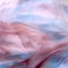 8"X12" Sky Blue, Purple, White Wispy Wissmach Stained Glass Sheet - (1 Sheet) by BiNARi Glass Studio