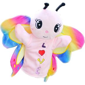 Butterfly Hand Puppets Plush Animal Toys Handpuppets for Imaginative Pretend Play Storytelling