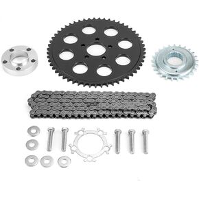 Chain Drive Conversion Kit Compatible with Harley DynaTwin Cam Street Bob Low Rider Super Glide Fat Bob Wide Glide Switchback 2006-2017