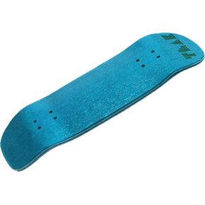Teak Tuning Prolific Wooden Fingerboard Deck, 33.5mm x 96mm Boxy Shape - Teak Teal - 5 Ply with Custom Color Matching Mid Ply - Includes Prolific Foam Tape