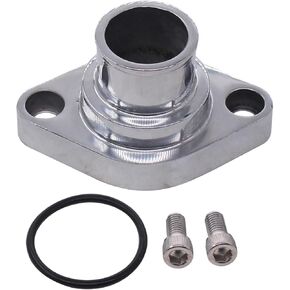 ApplianPar Straight Up Swivel Water Neck Thermostat Housing for Chevy 265 283 305 307 327 350 383 400 396 402 427 454 472 502 348 409 SBC BBC Small Big Block Engine Polished Aluminum