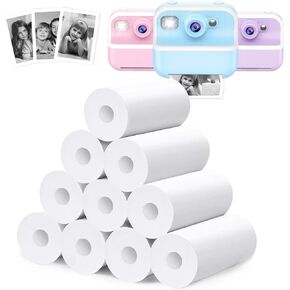 Kids Camera Paper Roll Refills, 6 Rolls Instant Print Camera Thermal Paper Refills 2.2 Inch x 41.66 ft