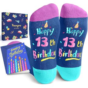 HAPPYPOP 13th Birthday Gifts Ideas Socks - Gifts for 13 Year old Boy Girl, Gifts for Teens 13