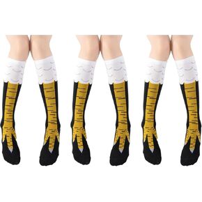 Crazy Silly Chicken Leg Feet Socks for Toddler Kids Funny Novelty Funky Thanksgiving Day Gifts Socks