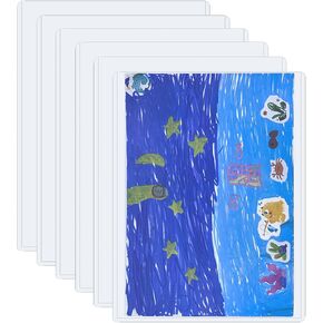 7 PCS 8.5" x 11" Rigid Print Protectors,Clear Plastic Page Protectors,Clear Rigid Top loaders,Plastic Paper Sheet Protectors for Photos,Documents,Contracts,Birth Certificate Protector (7)