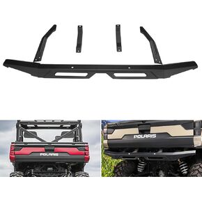 A & UTV PRO Rear Bumper for Polaris Ranger 1000 XP/Crew XP 1000 2018-2025, Heavy Duty Rear Brushguard End Protection Accessories, Replace OEM # 2882529