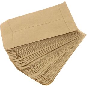 DGZZI Seed Envelope 100 PCS 2.36x4.33Inch/6x10cm Brown Kraft Paper Envelopes Bags