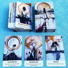 The Enchanted Path Oracle Cards, Oracle Cards for Beginners, Self Love and Spiritual Growth Oracle Deck, Inspirational Guidance Tarot Deck, Unlock Your Inner Magic