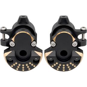 Redcat Ascent 18 70g 2 Pcs Black Coating Brass Steering Knuckle and Front Outer Portal Housing for 1/18 RC Crawler Redcat Ascent 18 Upgrades Parts