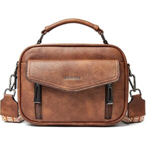 Shrrie Quilted Crossbody Bags for Women Trendy Crossbody Purse Vegan Leather Women's Crossbody Handbags with Wide Strap