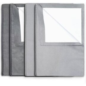4Pcs Polishing Cloth Large Cleaning Cloths for Gold Silver and Platinum Jewelry, Multi-Layer Jewelry Cleaning Cloth, Jewelry Polishing Cleaning Cloth 10" x 12"