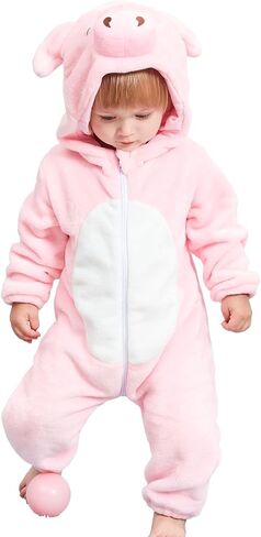 Unisex Baby Costume,Baby Flannel Animal Halloween Onesie Pajamas Home Clothing in Saudi Arabia