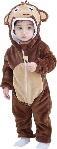 Unisex Baby Costume,Baby Flannel Animal Halloween Onesie Pajamas Home Clothing in Saudi Arabia