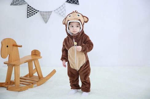 Unisex Baby Costume,Baby Flannel Animal Halloween Onesie Pajamas Home Clothing in Saudi Arabia