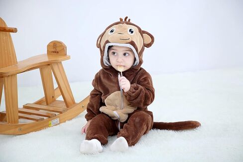 Unisex Baby Costume,Baby Flannel Animal Halloween Onesie Pajamas Home Clothing in Saudi Arabia