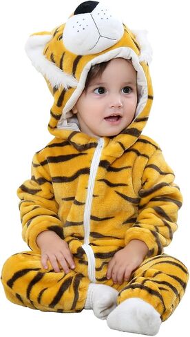 Unisex Baby Costume,Baby Flannel Animal Halloween Onesie Pajamas Home Clothing in Saudi Arabia