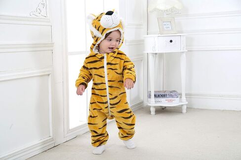 Unisex Baby Costume,Baby Flannel Animal Halloween Onesie Pajamas Home Clothing in Saudi Arabia