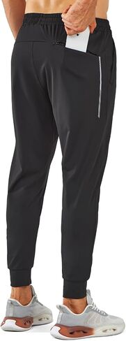 NORTHYARD Men's Joggers Pants with Zipper Pockets Tapered Athletic Workout Running Sweatpants for Men in Kuwait