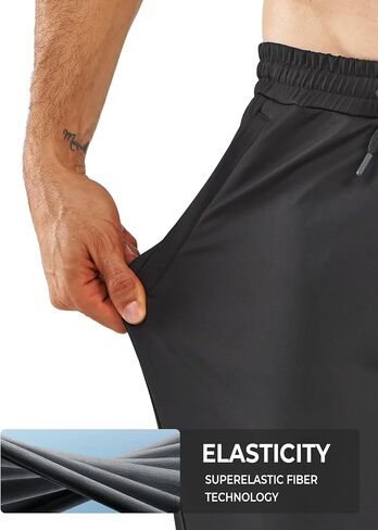 NORTHYARD Men's Joggers Pants with Zipper Pockets Tapered Athletic Workout Running Sweatpants for Men in Kuwait