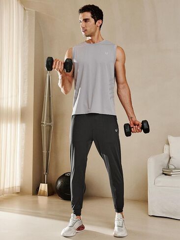 NORTHYARD Men's Joggers Pants with Zipper Pockets Tapered Athletic Workout Running Sweatpants for Men in Kuwait