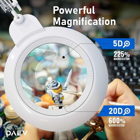 5D/20D Diopter Acrylic Lens - White in Saudi Arabia